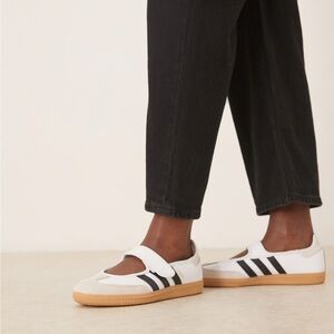 adidas White and Black Mary-Jane Samba Shoes Women’s Size 8 NWT and box!